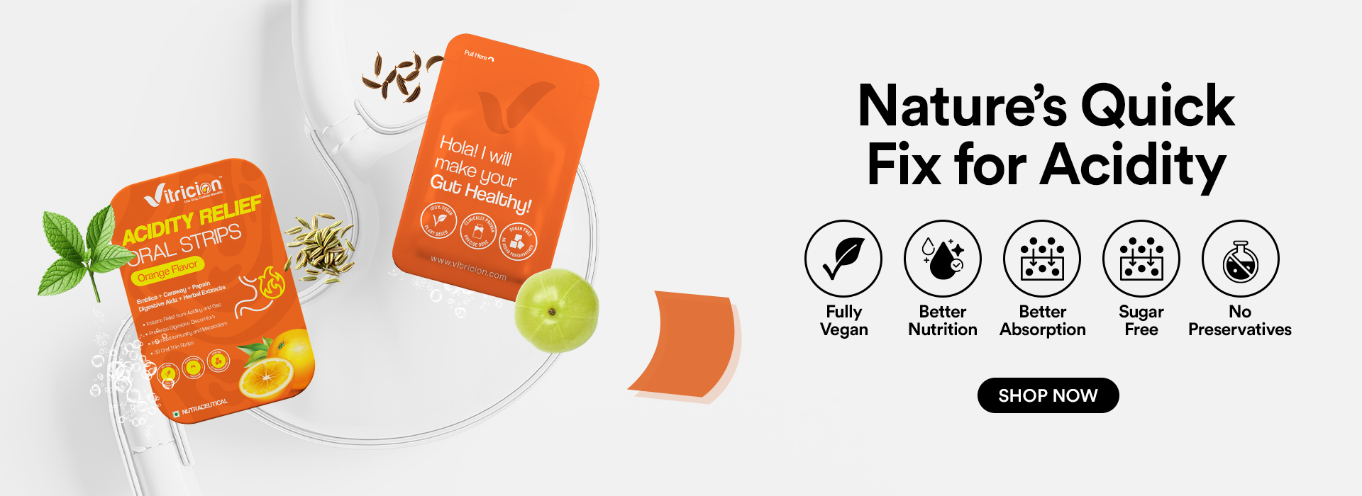 Acidity Relief Oral Strips